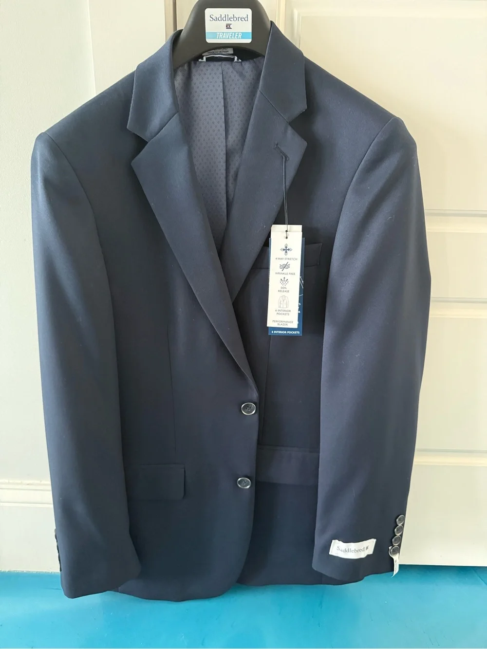 Saddlebred Men's Dark Navy Two-Button Sport Coat